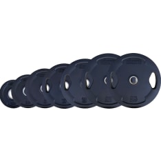 HC Pro 1,25-25 kg black rubber coated 2-grip weight plates set