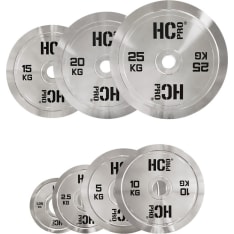 HC Pro 1,25-25 kg steel olympic weight plates set