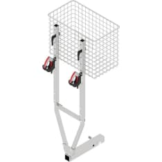 Iron Baltic rear rack with towbar attachment
