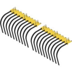 Iron Baltic rake for implement frame