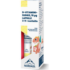 Nordaid 10 mcg 30 ml D-vitamiinisuihke lapsille ravintolisä