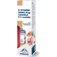 Nordaid 10 mcg 30 ml D-vitamiinisuihke vauvoille ravintolisä
