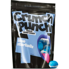 Crunch Punch Blue Starballs 100 g pakastekuivatut makeiset