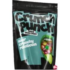 Crunch Punch Sour Rainbow 100 g pakastekuivatut makeiset