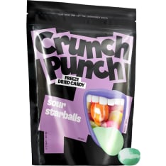 Crunch Punch Freeze Dried Candy sour starballs 100 g pakastekuivatut makeiset