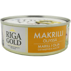 Riga Gold 240/168 g makrillipala öljyssä