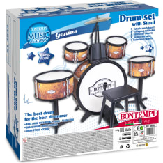 Bontempi Drum Set 6-osainen rumpusarja tuolilla