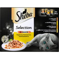 Sheba Selection Slices 12x85g Siipikarjalajitelma kissan märkäruoka