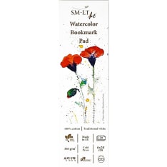 SMLT Watercolor Art bookmark 6x20cm 300g 20 sheets 100% cotton