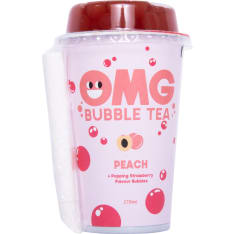 OMG Bubble Tea, Persikka, Mansikka palloilla 270ml