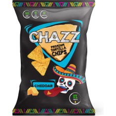 Chazz Cheddarjuustomausteella 100 g maissilastut