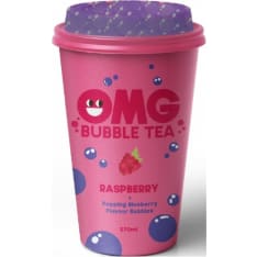 OMG Bubble Tea Vadelma, Mustikka palloilla 270ml