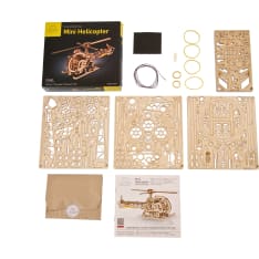 UGears Mini Helicopter pienoismalli
