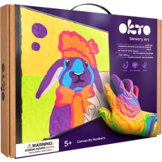 OktoClay Bunny Coloring with clay set