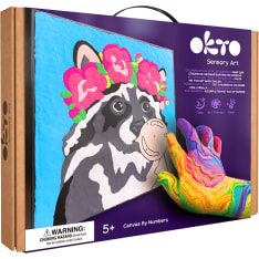 OktoClay Raccoon Coloring with clay set