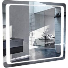 Aqua Rodos Omega IP44 80x70 cm led-valopeili