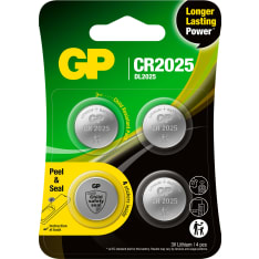 GP Lithium CR2025 4kpl nappiparisto