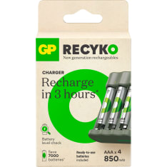 GP ReCyko B441 laturi +4xAAA 850mAh paristo