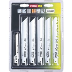Ryobi RAK06RB 6-osainen puukkosahanteräsarja