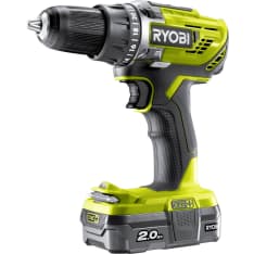 Ryobi One+ R18DD3-120S 18V 2Ah akkuporakone