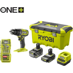 Ryobi  RPD18-2C42TA55 18V ONE+ iskevä akkuporakone työkalupakissa