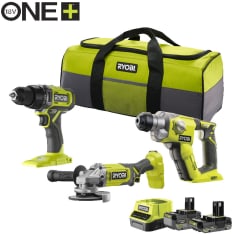 Ryobi R18CK3-242S 18V ONE+ akkukonesarja