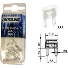 Autoline GM Mini 25A 5kpl sulake