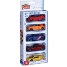 Bburago Pikkuauto 1:43 5 kpl Street Fire lajitelma