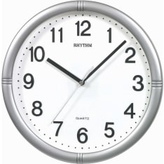 Rhythm CMG434-BR19 Wall Clock Silver