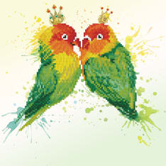 Diamond Dotz Love Birds 32x32cm timanttityö