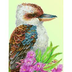 Diamond Dotz Kookaburra Gum Blossom 51x41cm diamond work
