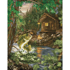 Diamond Dotz Gone Fishing 55,90 x 71,12 cm diamond work