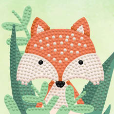 Diamond Dotz Woodland Fox 10,2x10,2cm timanttityö + muovikehys
