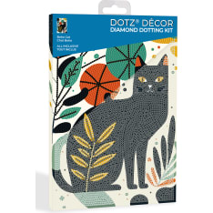 Diamond Dotz Boho Cat 30x20cm diamond work