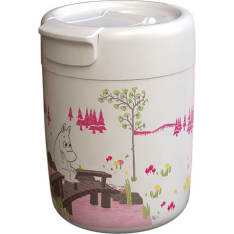 Moomin Vacuum cup 320 ml white-pink