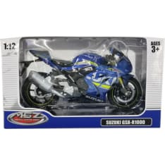 MSZ Suzuki GSR-R1000 1:12 die-cast moottoripyörä (värilajitelma)