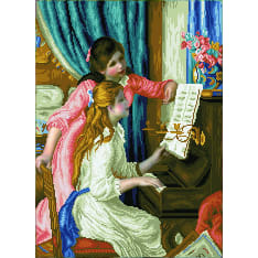 Diamond Dotz Girl'S At The Piano (Renoir) 48x66cm timanttityö