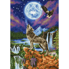 Diamond Dotz Mystic Wolf 55x75cm timanttityö