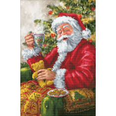 Diamond Dotz Santas Cuppa 52x80cm timanttityö