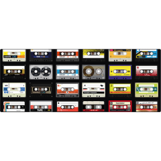 Supe Cassette 92x36cm hiirimatto