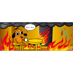 Supe This is Fine 92x36 cm hiirimatto
