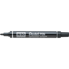 Pentel N50 musta pyöreä huopakynä