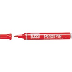 Pentel N50 red round felt-tip pen