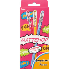 Pentel K110-V7STB Mattehop Gel Roller 1mm Sweet  set of 8