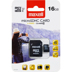 Maxell Micro SDHC 16GB CLASS 10 muistikortti adapterilla