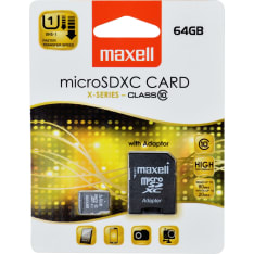 Maxell Micro SDXC 64GB CLASS 10 muistikortti adapterilla