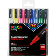 Uni Posca Marker 8 kpl PC-3M perusvärit maalikynäsetti