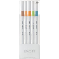Uni Emott fineline 5 pcs no.6 colored pencil set