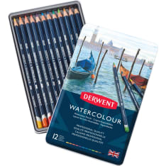 Derwent Watercolour Pencils 12 Tin
