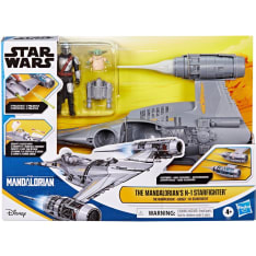 Star Wars Epic Hero Series The Mandalorian N-1 Starfighter alus ja 10 cm toimintahahmo